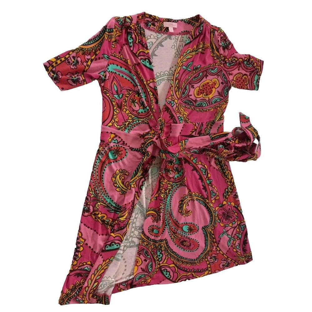 Lilly Pulitzer‎ Women Small Stretch Waist Roped Style Floral/Paisley/Tropical